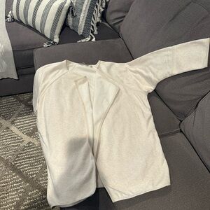 Athleta Cream women’s wrap sweatshirt